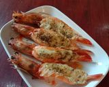 Foto langkah ke 4 dari resep Udang panggang mozarella.