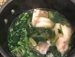 Cá bass nấu canh rau Spinach bước làm 2 hình