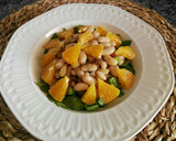 Foto del paso 9 de la receta: Ensalada templada de alubias blancas, espinacas y naranja