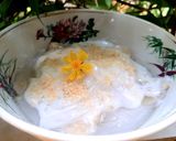 Hình bước làm 3 của món Bánh chuối hấp sắn dây bằng lò vi sóng