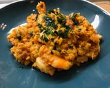 Une image de l'étape 7 de Curry de Lentilles corail au lait de Coco et Crevettes.