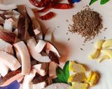 A picture of step 1 of Nariyal ki chutney.