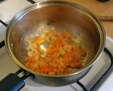 A picture of step 1 of Vickys Curried Split Pea Soup, GF DF EF SF NF.