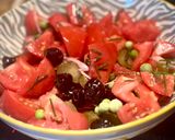 Une image de l'étape 3 de Saucisses, tomates, olives….