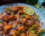 A picture of step 5 of Chilli Paneer.