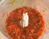 A picture of step 5 of Strawberry Salsa.