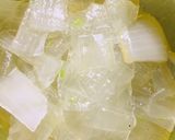A picture of step 1 of Alovera halwa.