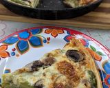 Foto del paso 4 de la receta: Tarta de espárragos y champiñones 🍄