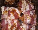A picture of step 4 of Brown sugar bacon garlic chicken.