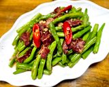 培根炒四季豆的食譜步驟2照片