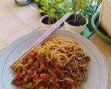 Foto langkah ke 5 dari resep Spaghetti Ayam Sayur.