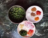 A picture of step 1 of French beans sabji.