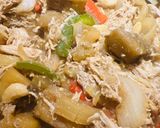 A picture of step 6 of Eggplant with Cashews.
