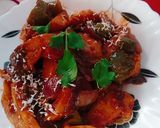 A picture of step 5 of Chilli Potato.