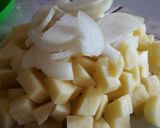 Foto del paso 1 de la receta: Tortilla de papas con jamón y queso