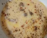 A picture of step 1 of Vegetable cheese egg omelette.