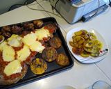 Foto del paso 10 de la receta: Matambre tierno a la pizza zapallitos asados y mollejas