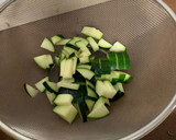 Foto del paso 3 de la receta: Macarrones con brócoli, calabacín y nata 🥦🥒 + 🧀🥛