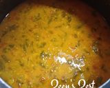 A picture of step 3 of Amaranthus and Methi Daal (Thotakura Daal).