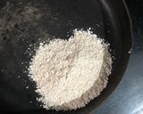 A picture of step 1 of Bajra-Jowar Raab.