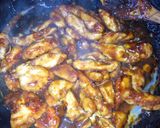 A picture of step 6 of Chicken, pasta and mchicha #maindish#teamalpha#luhyalocaldishes.