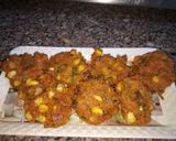 A picture of step 4 of Corn bhaji/ corn piyazi.