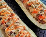 Foto langkah ke 4 dari resep Stuffed Zucchini / Stuffed Zucchini Boats.