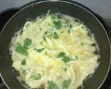 Foto langkah ke 4 dari resep Omelet bayam jamur simple.