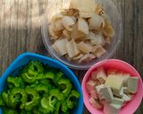 Foto langkah ke 1 dari resep Tumis Kikil Pare Tahu.