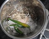 A picture of step 1 of Begun (Baingan) Basanti - My first bengali side dish for lunch of 2026.