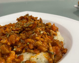Foto del paso 3 de la receta: Ñoquis caseros rellenos de mozzarella en salsa boloñesa