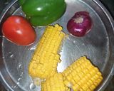 A picture of step 1 of Sweet corn chaat.