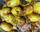 নিরামিষ আলুর দম (niramish aloor dum recipe in Bengali) রেসিপির ধাপ 4 ছবি