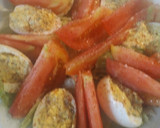 A picture of step 7 of Deviled Eggs in a Salad.