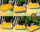 A picture of step 3 of No Bake Eggless No Gelatin No Agar agar Three Layer Mango Cheesecake.