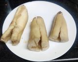 A picture of step 1 of Tapioca masala fry.