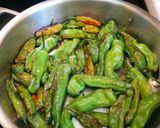A picture of step 3 of Sautéed Shishito Peppers.