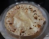 A picture of step 3 of Kathiya wadi fulka roti.