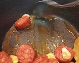 A picture of step 2 of Macaroni with Chorizo.