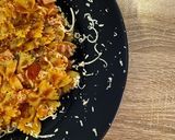 Pas rețetă Paste cu sos roșu și șuncă 4 fotografie