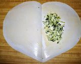 A picture of step 2 of Heart-Shaped Fish en Papillote.