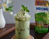 Foto langkah ke 5 dari resep Matcha Osmanthus Chrysanthemum Jelly.