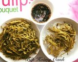 Hình bước làm 2 của món Bún + Rau Muống Nhúng Hèm Rượu