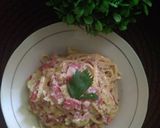 Foto langkah ke 3 dari resep 71. Fettuccine Carbonara.