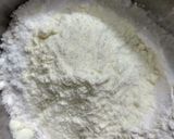A picture of step 2 of Kesar Malai milk cake.