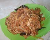 Foto langkah ke 6 dari resep Nasi bakar teri + tempe pedas.
