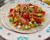 A picture of step 6 of Tortillas with Grilled Chicken, Vegetables, and Yogurt.