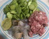 รูปขั้นตอนการทำที่ 1 ของ สะตอผัดกะปิกุ้งสดหมูสับ คีโต
