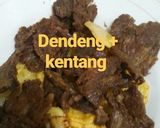 Foto langkah ke 6 dari resep Dendeng batokok + kentang cabe hijau.