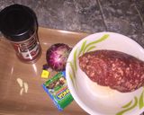 A picture of step 1 of Potato and meatballs sauce.